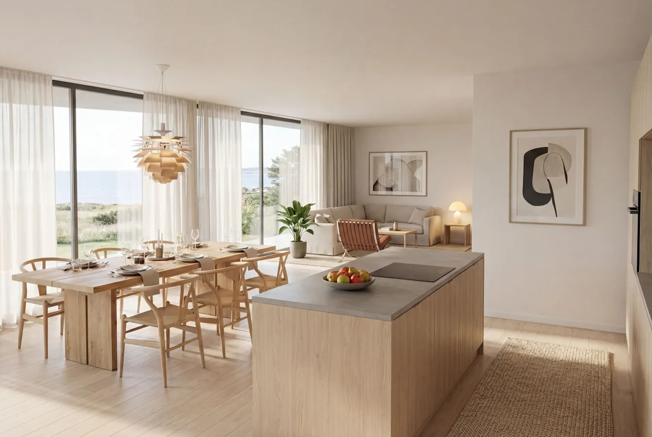 Interiørbilde moderne design, skandinavisk.